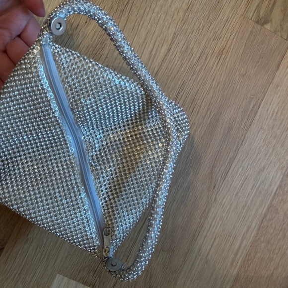 Elegant Silver Sparkly Women's Bag - Picture 3 of 4